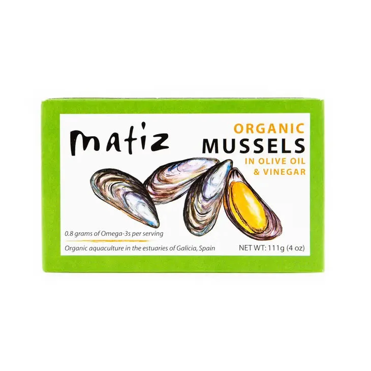 belt for women’s casual skirts with leather accents -MATIZ - MUSSELS IN ORGANIC OLIVE OIL