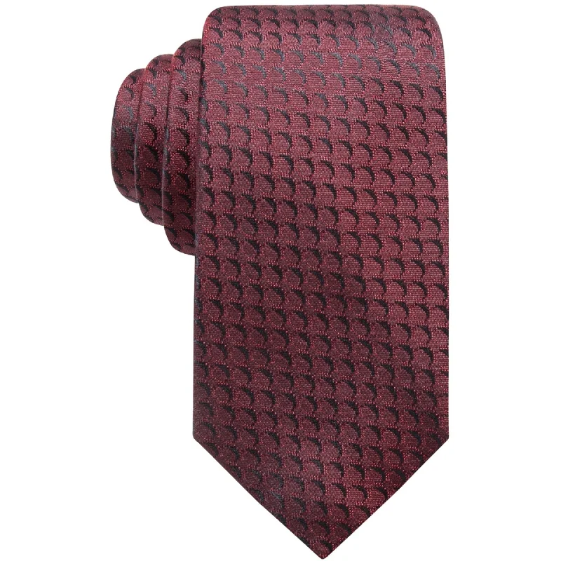 luxury silk necktie designs for office wear-Alfani Mens Geometric Self-Tied Necktie - One Size