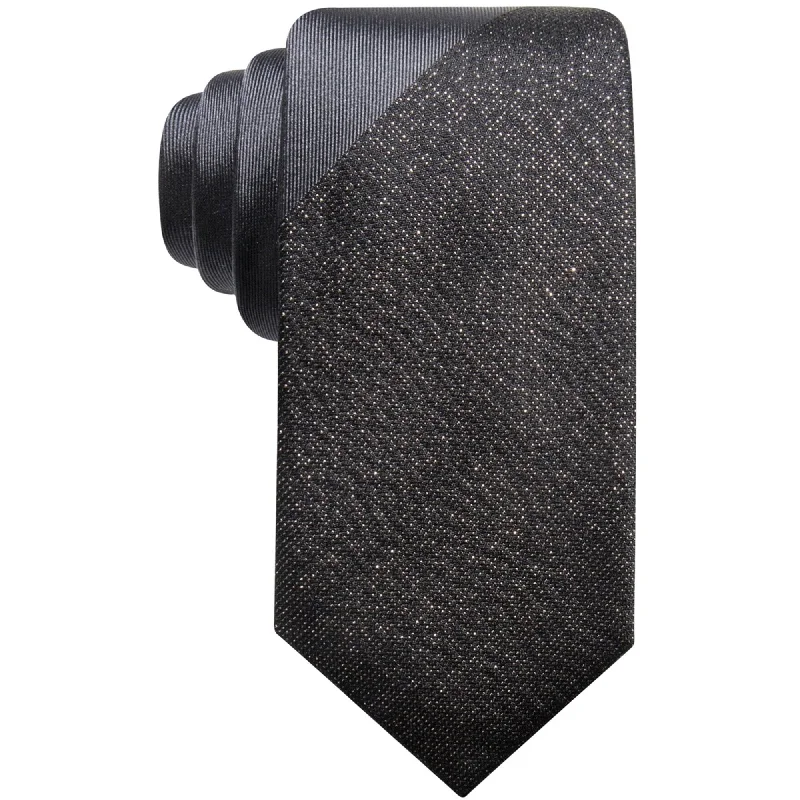 modern wedding silk tie sets-Alfani Mens Panel Self-Tied Necktie - One Size