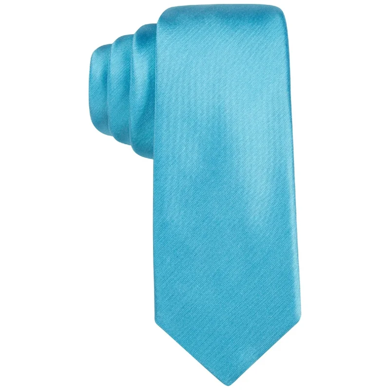 affordable silk bow ties for business events-Alfani Mens Slim Self-Tied Necktie - One Size