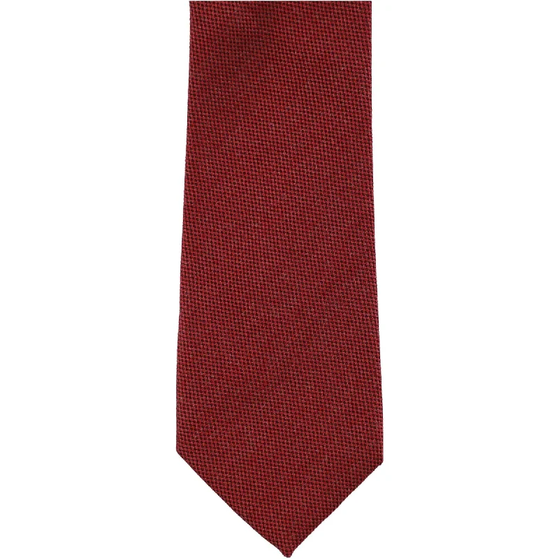 classic silk wedding necktie colors-bar III Mens Basic Self-tied Necktie, Red, One Size - One Size