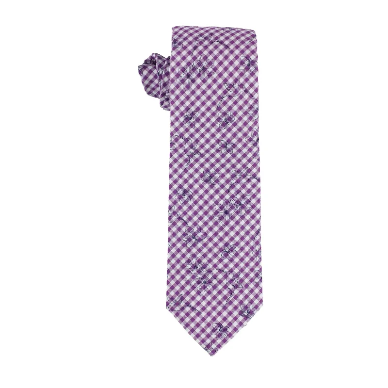 silk necktie ideas for corporate events-Bar Iii Mens Floral Self-Tied Necktie - Classic (57 To 59 in.)