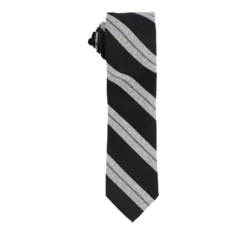 silk necktie designs for professional wear-Bar Iii Mens Munder Stripe Self-Tied Necktie - One Size