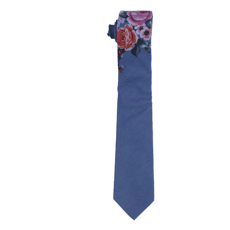 fashionable silk ties for business events-Bar Iii Mens Wanica Floral Self-Tied Necktie - One Size