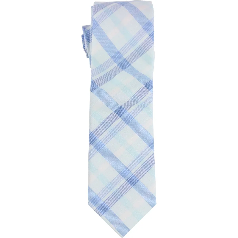 modern silk tie styles for business events-bar III Mens Whitehaven Self-tied Necktie, Blue, One Size - One Size