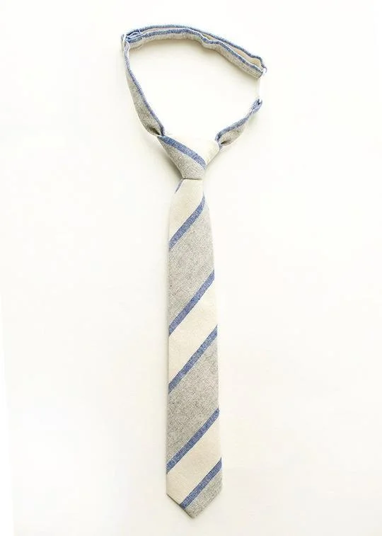 vibrant wedding necktie colors for men-Boys' Tie - Benson Stripe