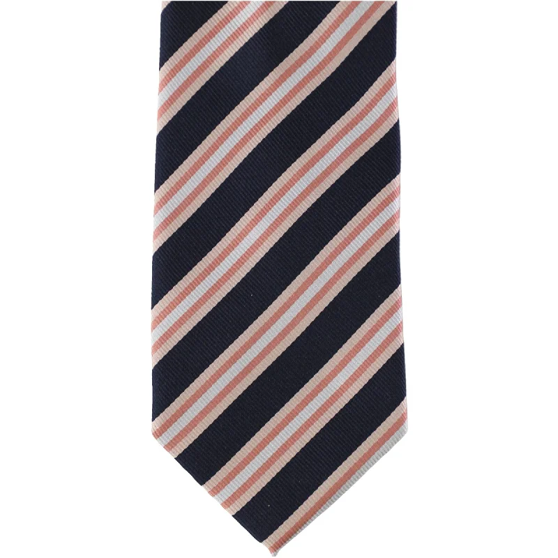 affordable silk bow ties for weddings-Bill Blass Mens Tonal Stripes Self-tied Necktie, Pink, Classic (57 To 59 in.) - Classic (57 To 59 in.)