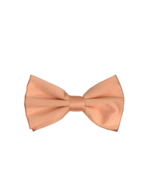 stylish silk ties for office meetings-Peach Pre-Tied Bow Tie