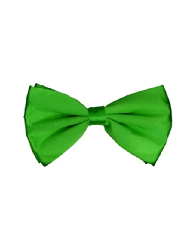 classic silk necktie sets for business wear-Apple Green Pre-Tied Bow Tie