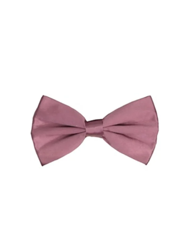 premium silk necktie styles for business wear-Dusty Rose Pre-Tied Bow Tie