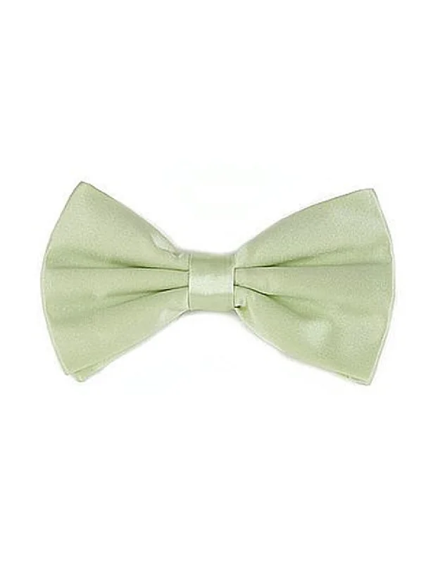 affordable silk necktie colors for weddings-Mint Green Bow Tie