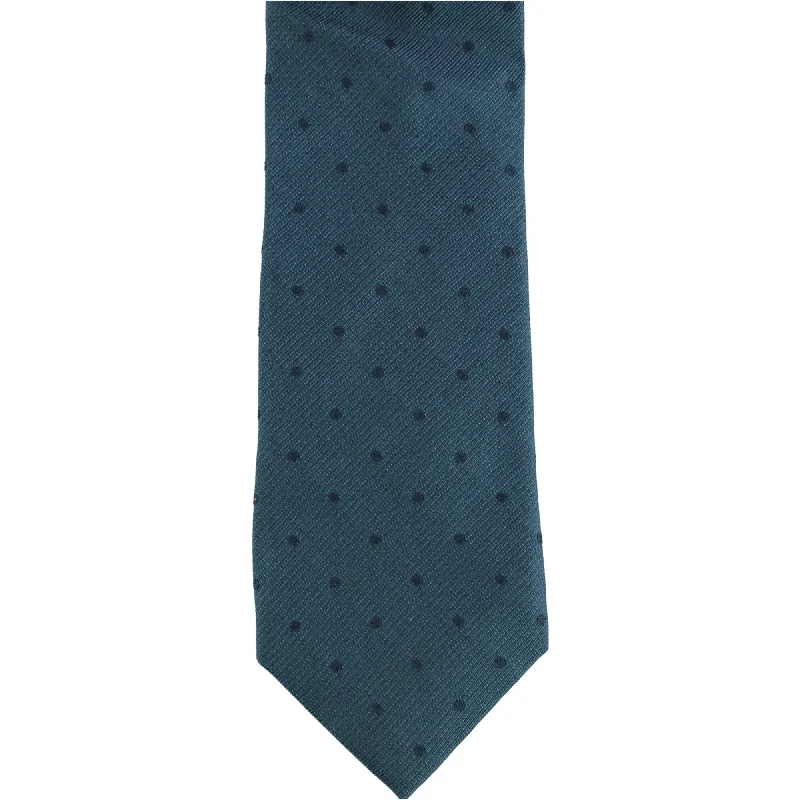 luxurious wedding silk necktie designs-Calvin Klein Mens Subtle Dot Self-tied Necktie, Blue, One Size - One Size