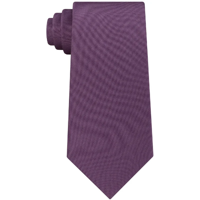 silk necktie options for office meetings-Calvin Klein Mens Twill Self-tied Necktie, Purple, One Size - One Size