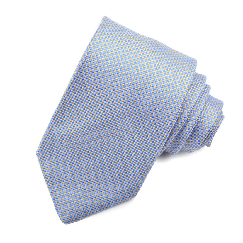 unique silk necktie styles for weddings-Christian Paul by Sidonio's Silk Woven Jacquard Gingham Neck Tie G32814