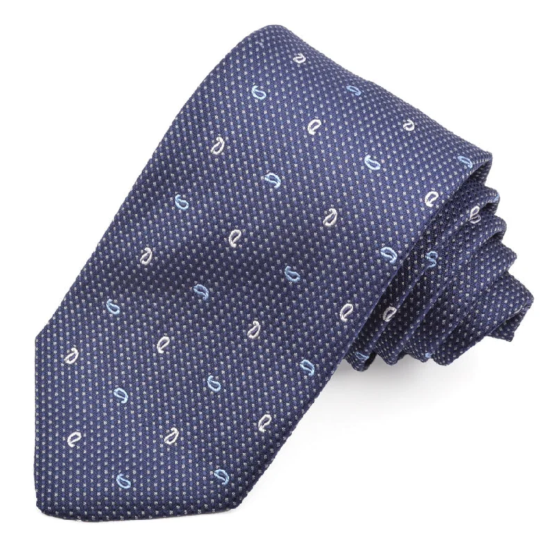 high-end silk necktie designs for weddings-Christian Paul by Sidonio's Silk Woven Jacquard Micro Neat Neck Tie K33533