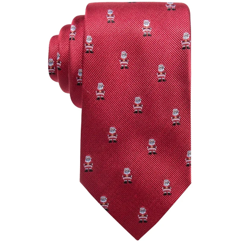 business silk necktie styles for men-Club Room Mens Santa Self-Tied Necktie - One Size