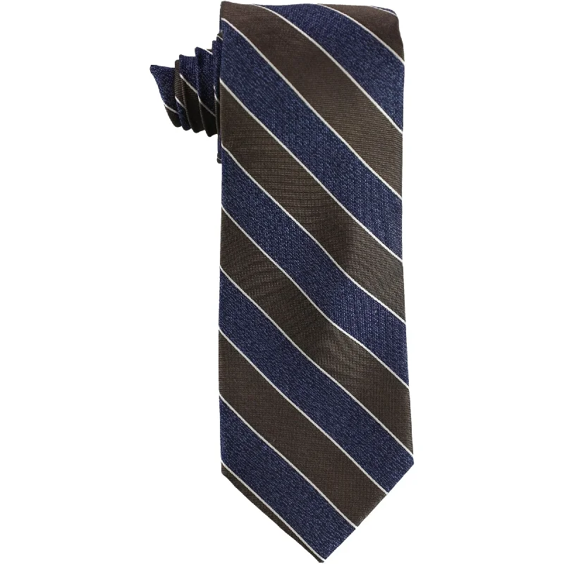 stylish patterned neckties for weddings-Club Room Mens Stripe Self-Tied Necktie - One Size