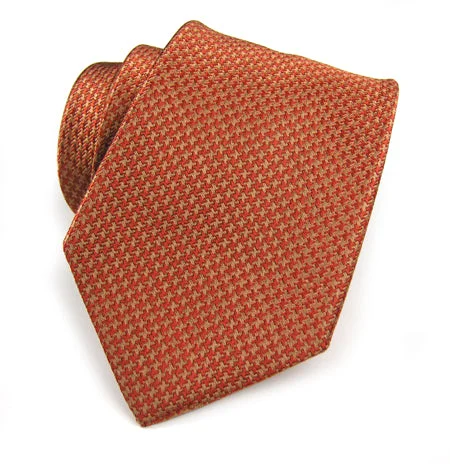 premium designer silk wedding ties-Christian Paul by Sidonio's Silk Woven Jacquard Houndstooth Neck Tie Z10010