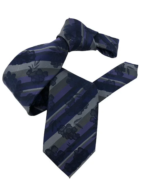 vibrant silk necktie options for business wear-DMITRY Men's Purple Patterned Italian Silk Tie