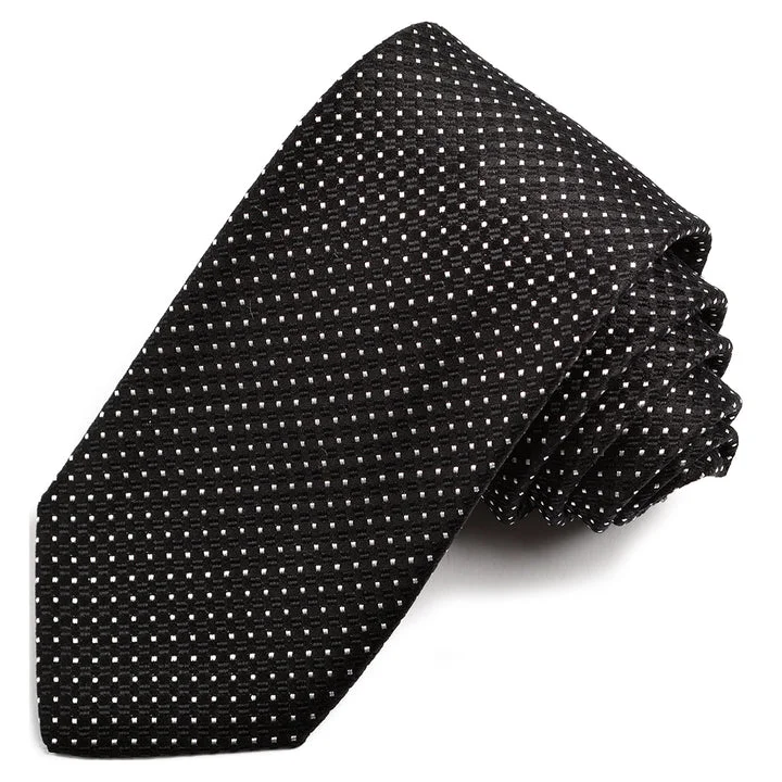 trendy business silk bow tie sets-Silk Woven Jacquard Neck Tie WG69720