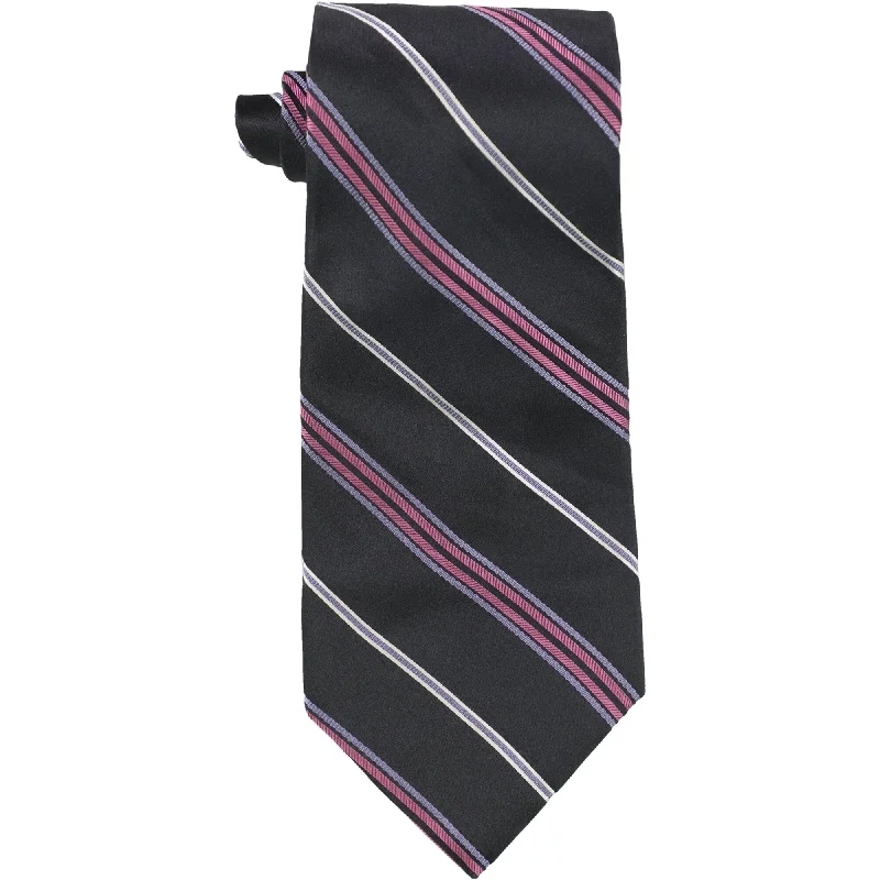 affordable business silk necktie options-DKNY Mens Multi-color Stripe Self-tied Necktie, Multicoloured, One Size - One Size