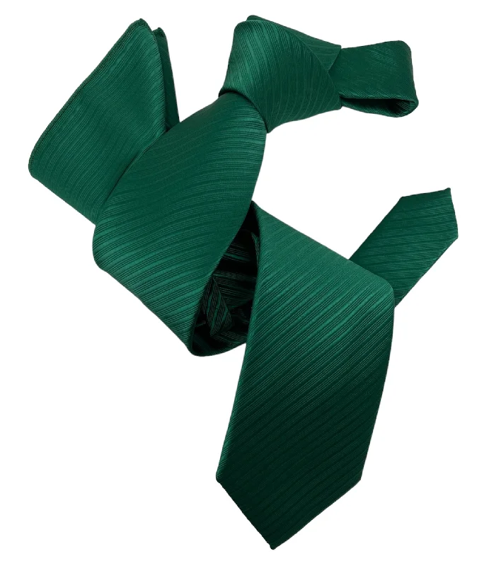 classic silk necktie styles for men-DMITRY Men's Green Patterned Italian Silk Tie & Pocket Square Set