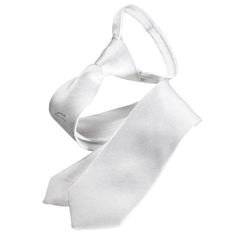 silk bow ties for office wear-Equiline Men's New Quick Tie - Satin Tie with Quick System Closure