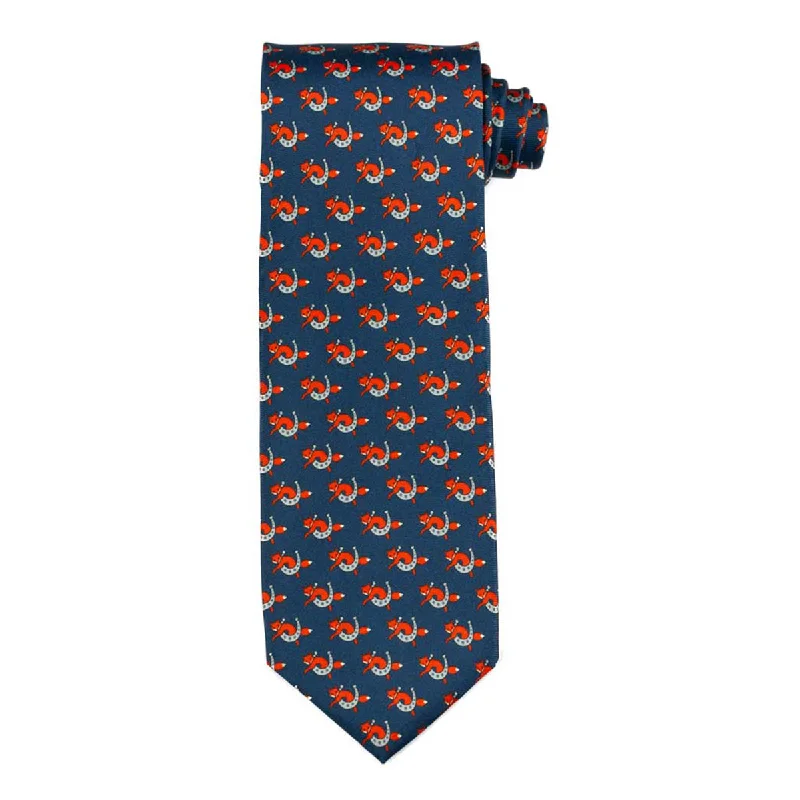 business silk necktie designs for weddings-Essex Classics Men's "Fox and Horseshoe" Neck Tie