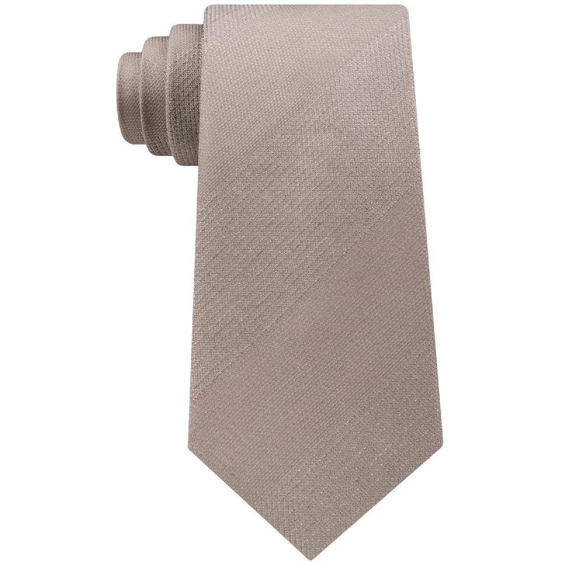 vibrant necktie options for office wear-Kenneth Cole Mens Heather Bar Self-Tied Necktie - One Size