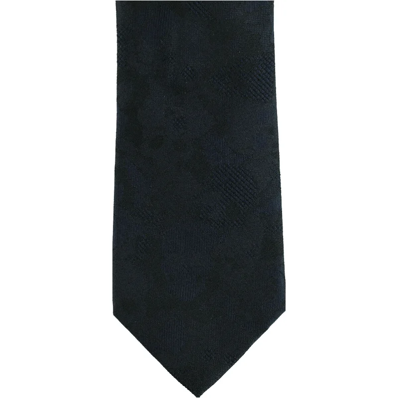 premium silk necktie colors for office wear-Kenneth Cole Mens Scull Self-tied Necktie, Blue, One Size - One Size