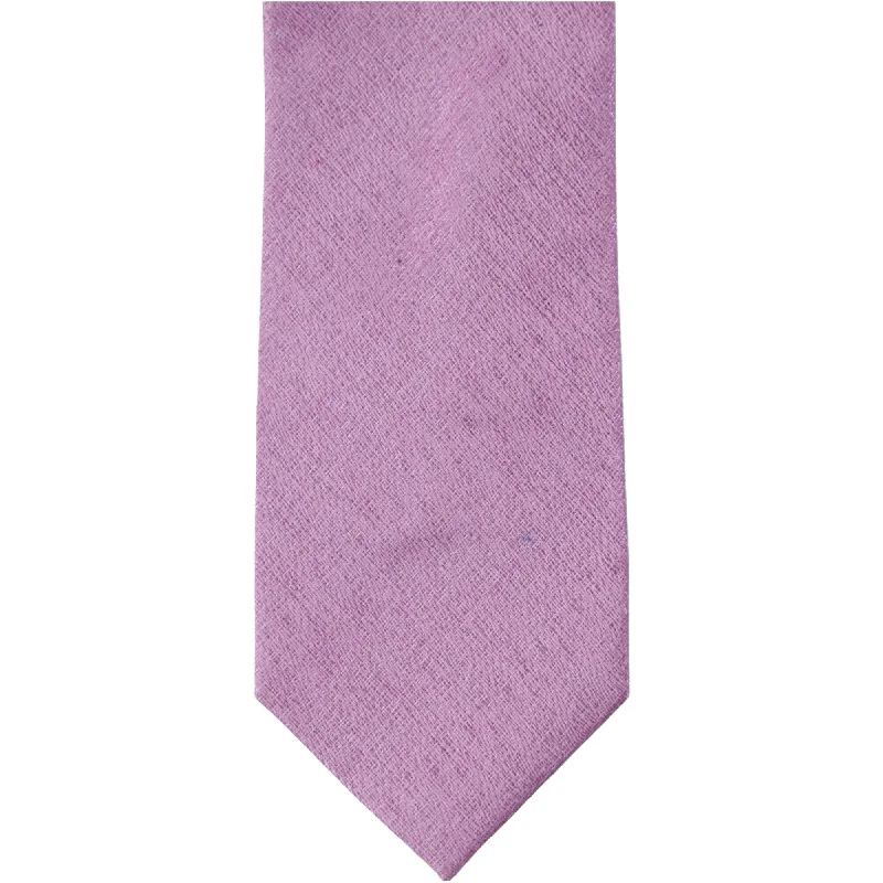 luxurious wedding necktie ideas for men-Kenneth Cole Mens Solid Silk Self-tied Necktie, Pink, One Size - One Size