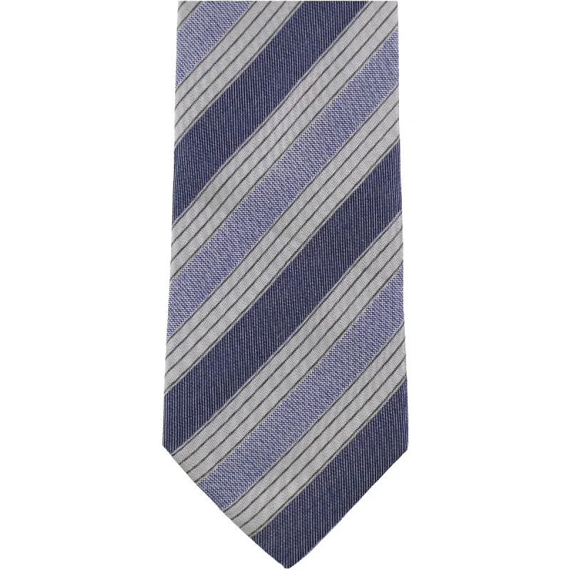 premium silk necktie designs for formal events-Kenneth Cole Mens Touch Stripe Self-Tied Necktie - One Size