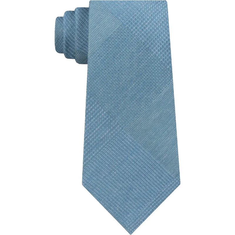 stylish silk necktie designs for formal events-Kenneth Cole Mens Updated Glen Self-Tied Necktie - One Size