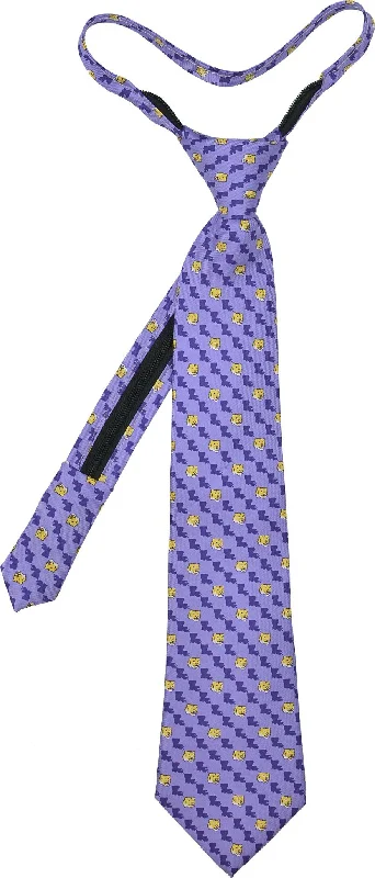 designer silk necktie sets for men-Louisiana and Tiger Zip Tie