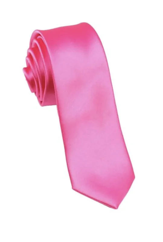 premium silk necktie ideas for business events-Neon Pink Neck Tie