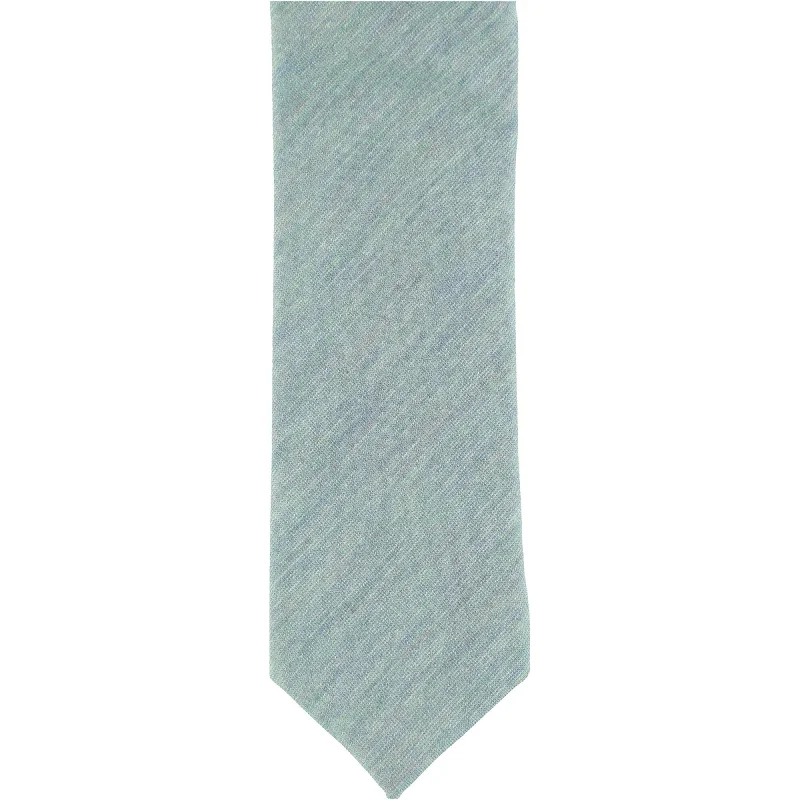 designer silk ties for office wear-Penguin Mens Heathered Self-tied Necktie, Blue, One Size - One Size