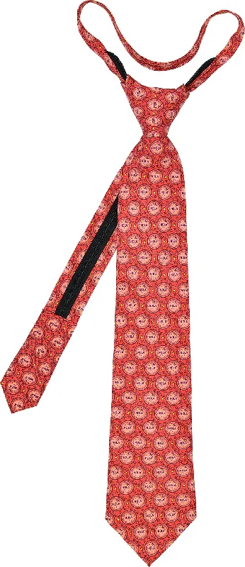 stylish silk necktie combinations for business-Water Meter Zip Tie - Red