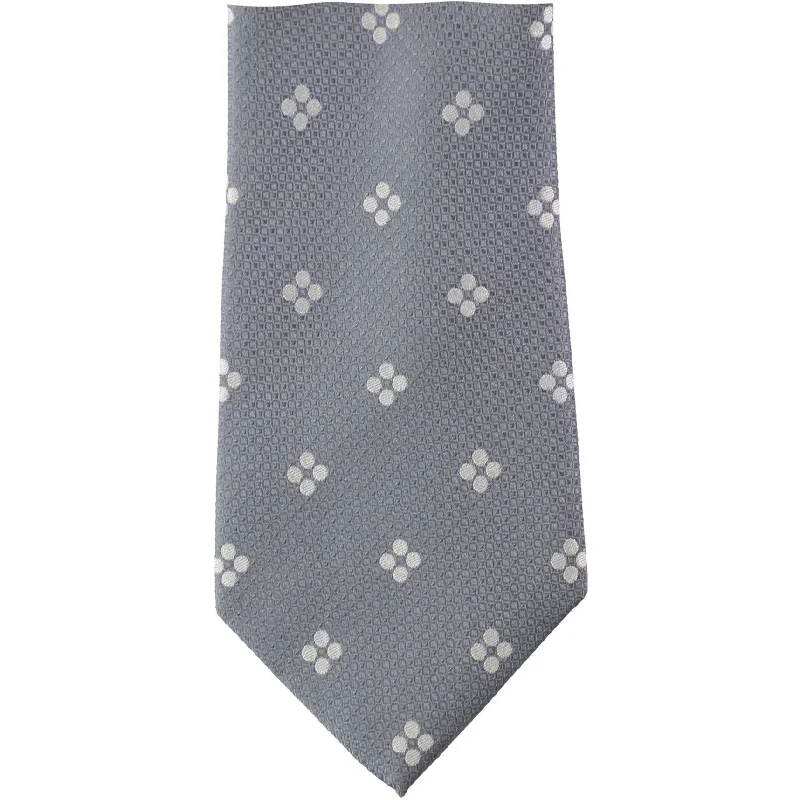 stylish silk necktie combinations for business-Sean John Mens Grid Fot Self-Tied Necktie - One Size