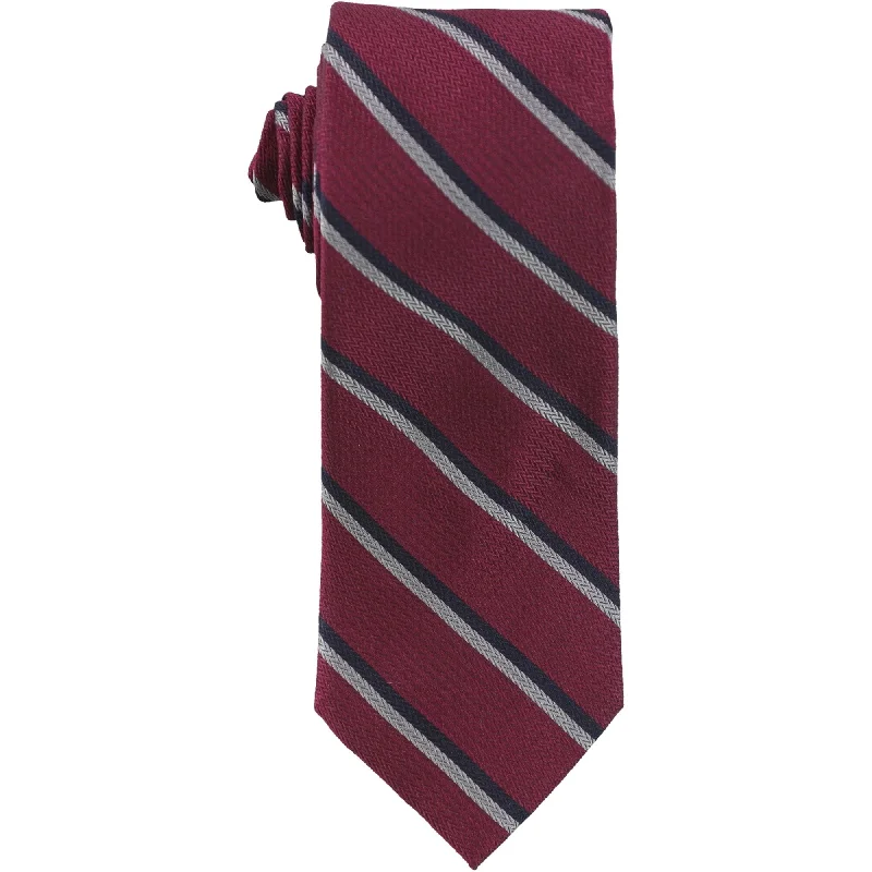 best silk necktie styles for office wear-Tallia Mens Logsdail Self-tied Necktie, Purple, One Size - One Size