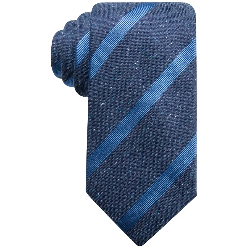 trendy office silk necktie options-Tasso Elba Mens Striped Self-Tied Necktie - One Size