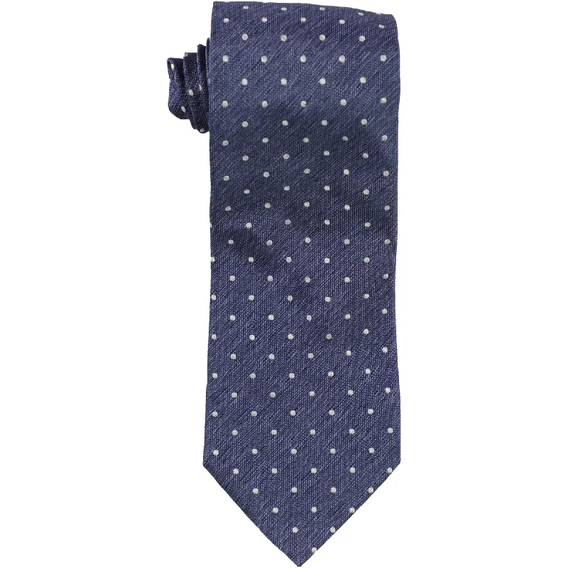 stylish office silk necktie combinations-The Men's Store Mens Heathered Dot Self-tied Necktie, Blue, One Size - One Size