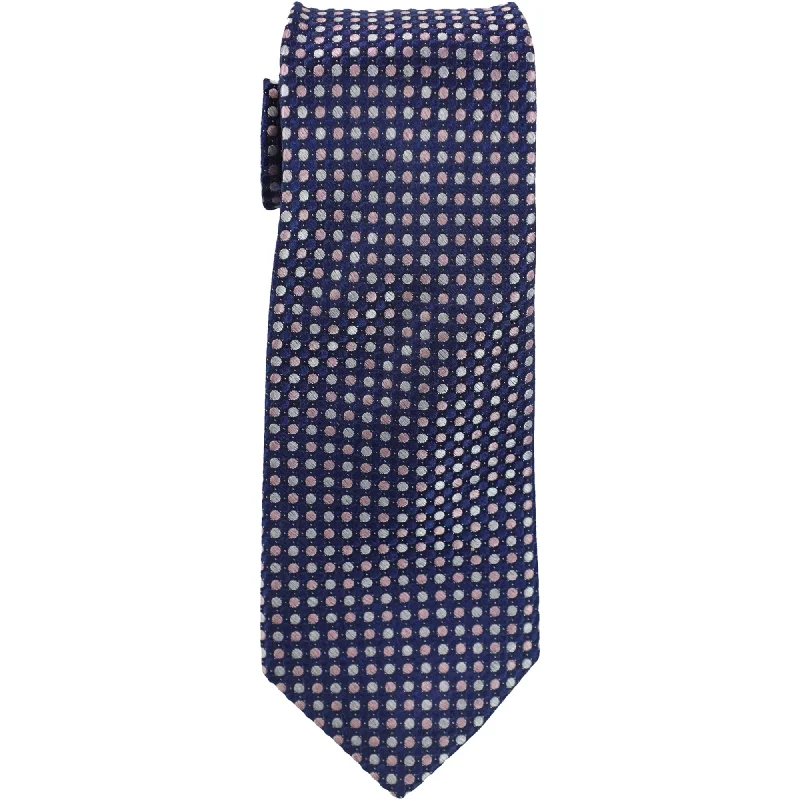 designer silk necktie sets for weddings-W.R.K Mens Multi Dot Silk Self-Tied Necktie - One Size