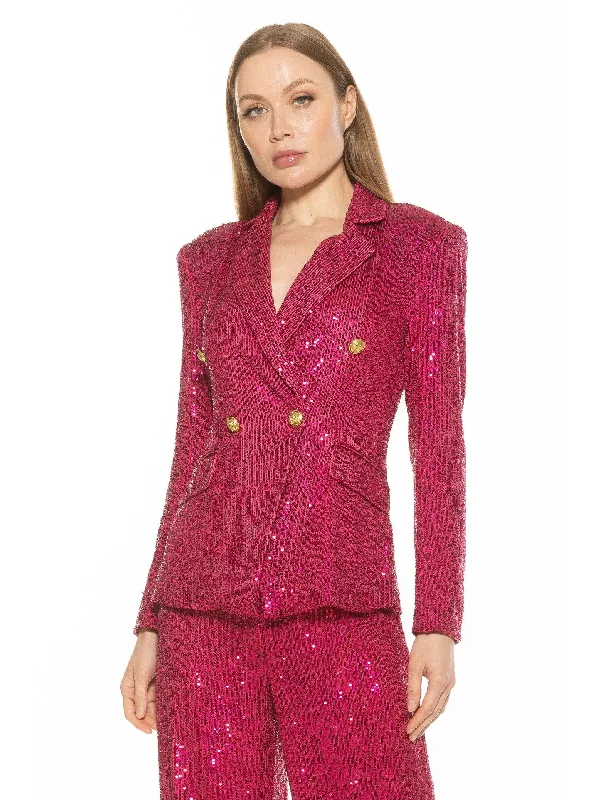 Men's designer tuxedo for dinner gala -Abbi Sequin Blazer