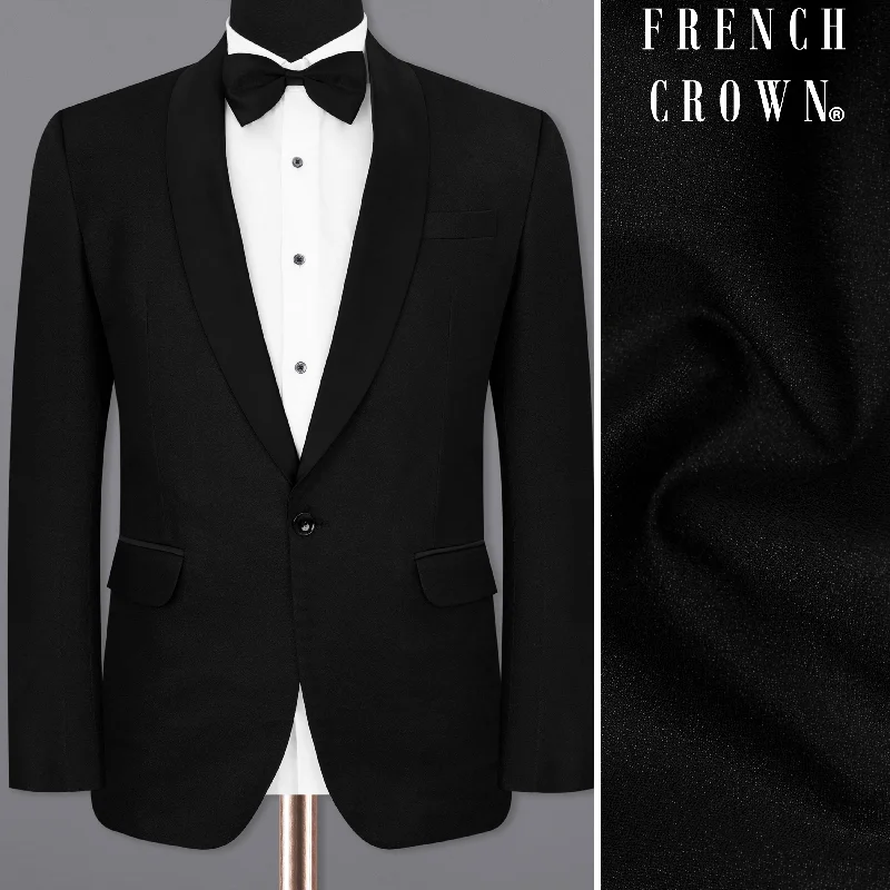 Best tuxedo for high-profile corporate gatherings -Jade Black Designer Tuxedo Blazer