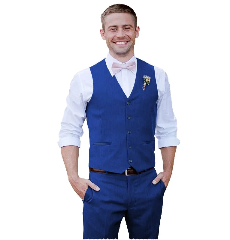 Best tuxedo for business reception and gala -Men 2 Piece Suits Groomsmen Tuxedos Prom Vest and Pants Set