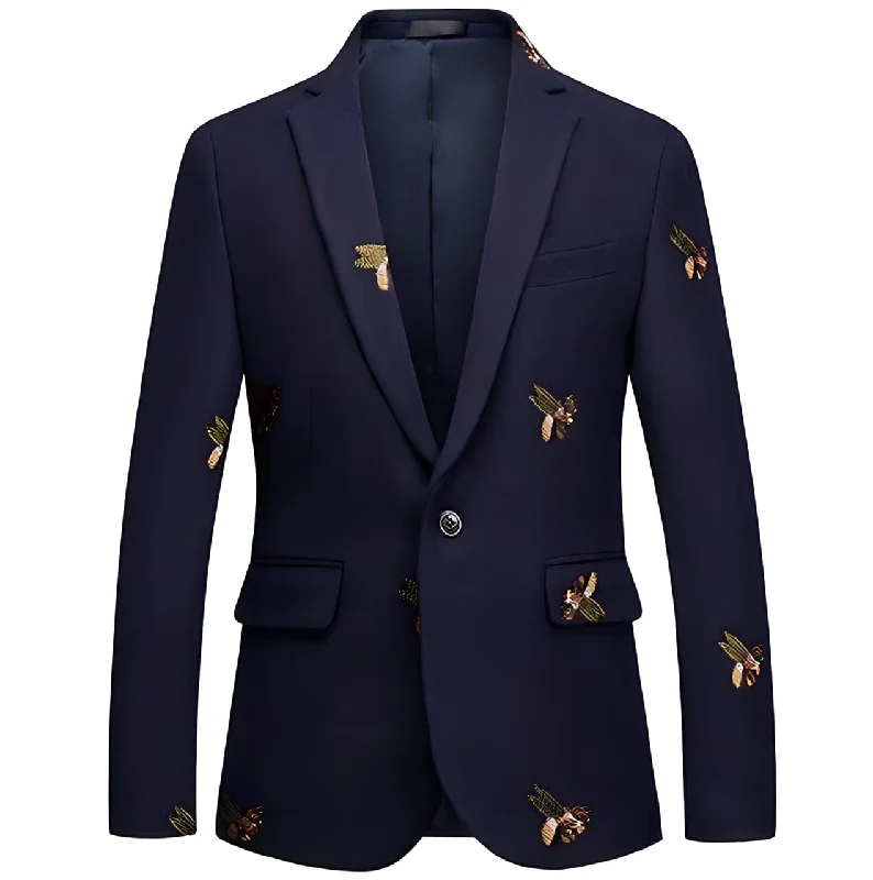 Men's tailored tuxedo jacket for black tie event -The Giovanni Slim Fit Blazer Suit Jacket