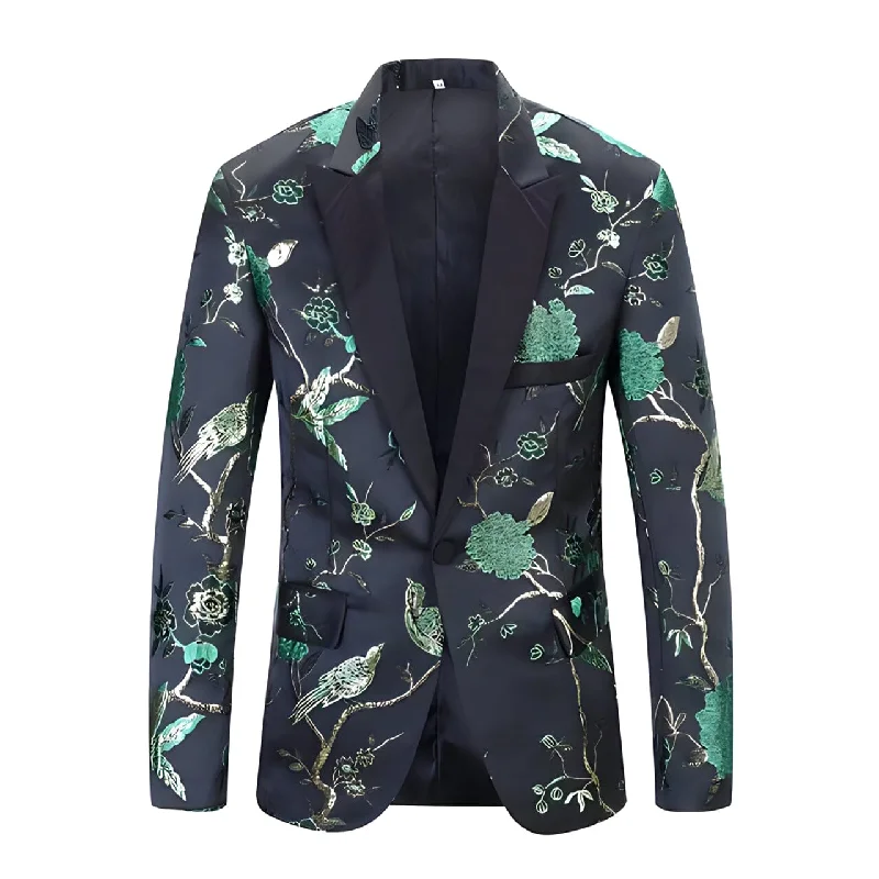 Men's designer tuxedo for corporate evening party -The Lukas Slim Fit Blazer Suit Jacket - Emerald