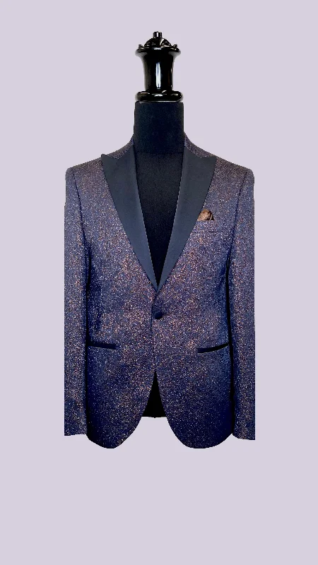 Men's slim fit tuxedo for wedding reception party -Vercini Exquisite Tuxedo Blazer with Jacquard Lining