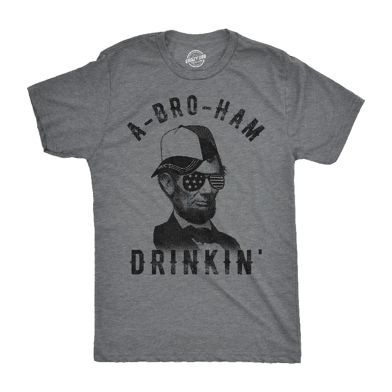 Men’s modern business plaid shirt -A-Bro-Ham Drinkin Men's T Shirt