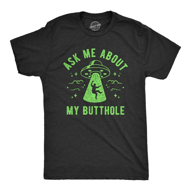 Men’s business plaid button-up shirt for meetings -Ask Me About My Butthole Men's T Shirt